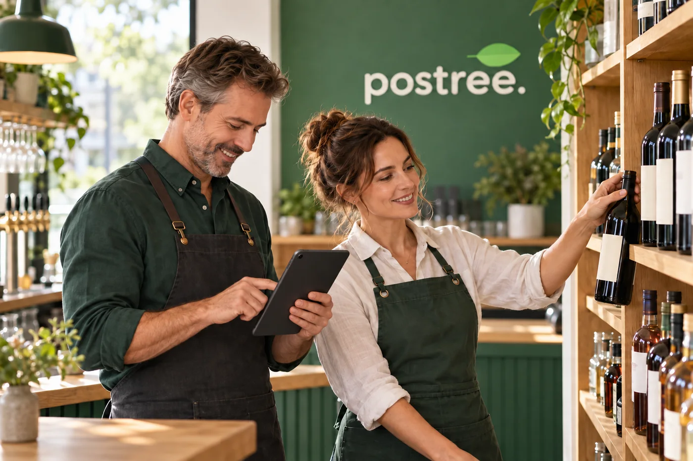 Bar stock levels tracked in Postree