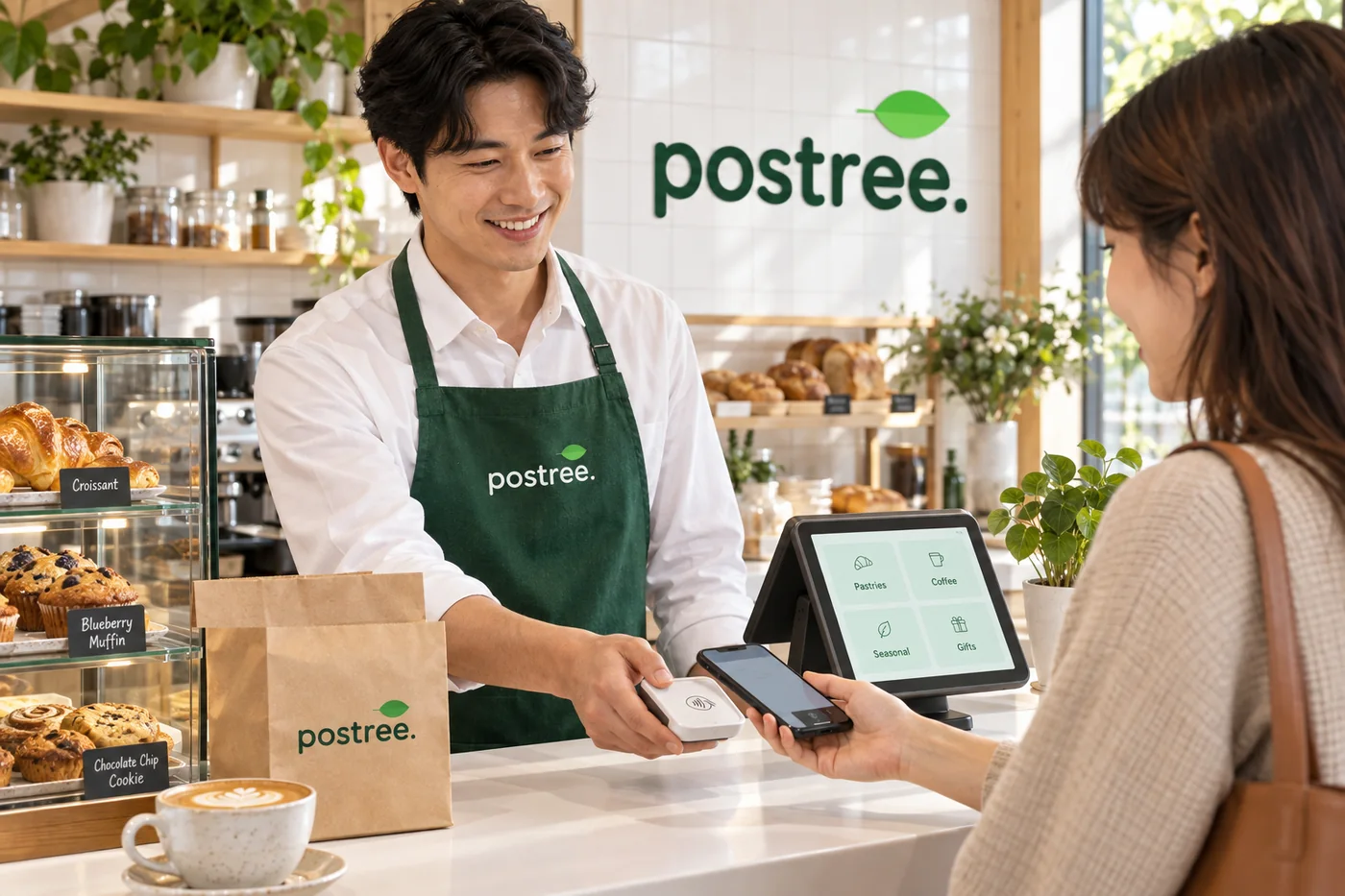 A Postree till speeding up service at a cafe counter