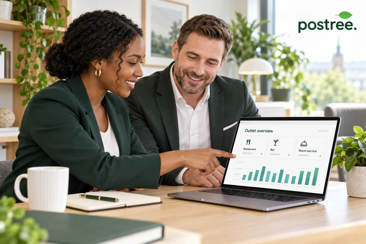 Hotel revenue and compliance reporting in Postree