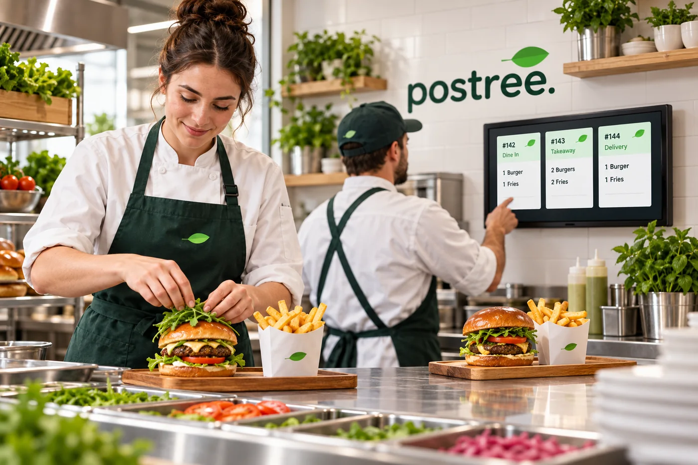 A Postree till handling a high-volume quick service rush